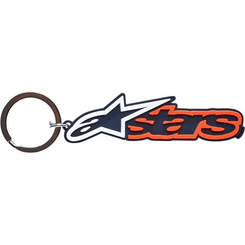 Keychain Key Fob - Blaze - Navy Orange