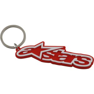 Keychain Key Fob - Blaze - Red White