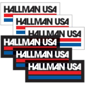 Decal Sheet - Hallman USA - 6 Pack